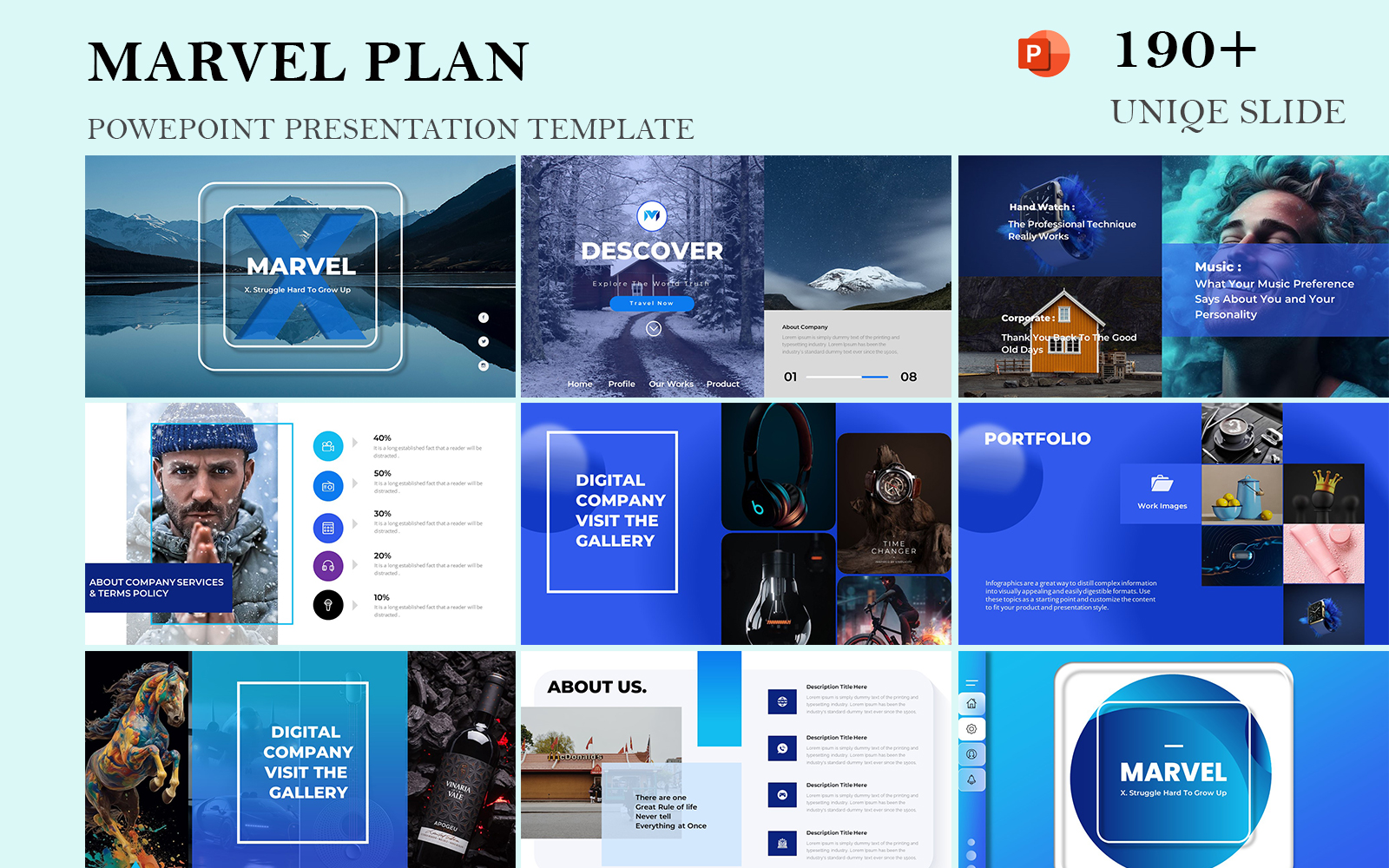 Marvel Business Plan Keynote Template