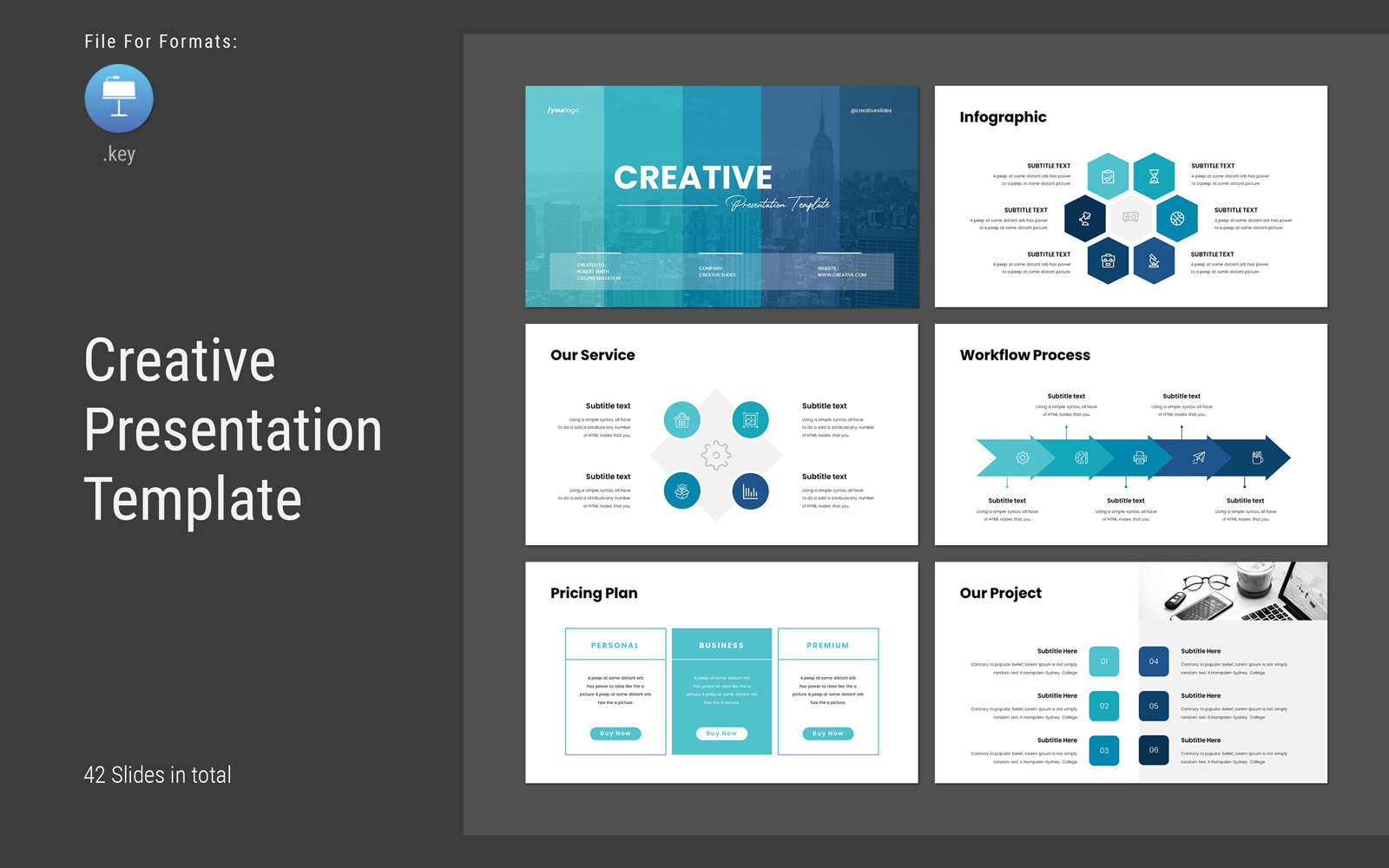 Creative Keynote Presentation Layout