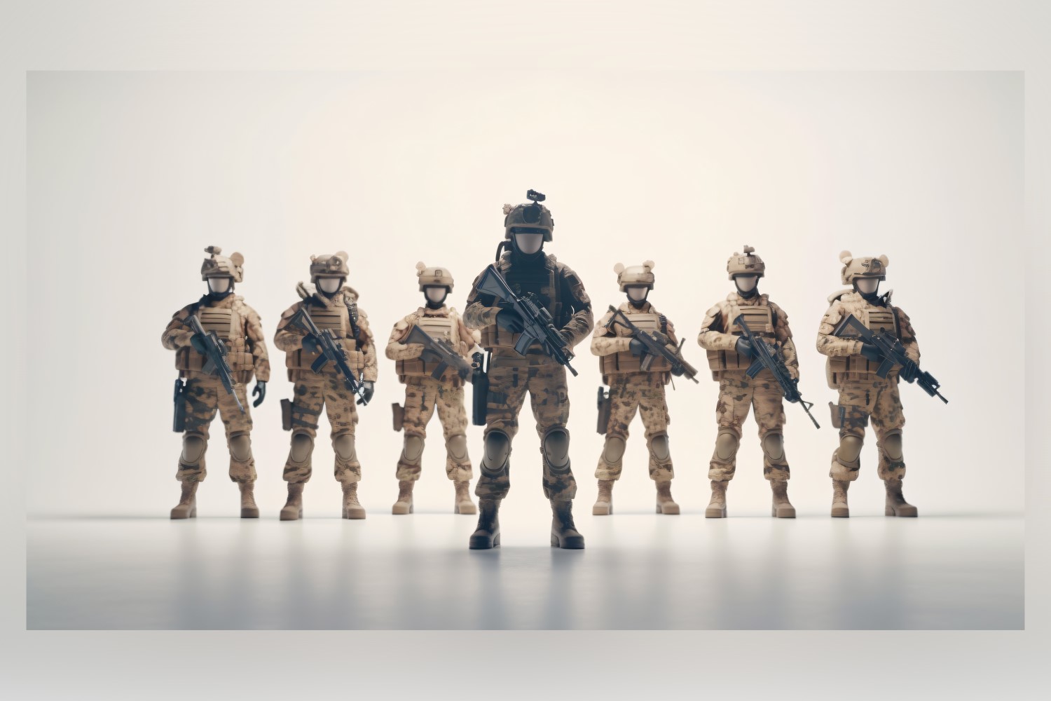 Prepared and Resolute Heavily Armed Troops 26