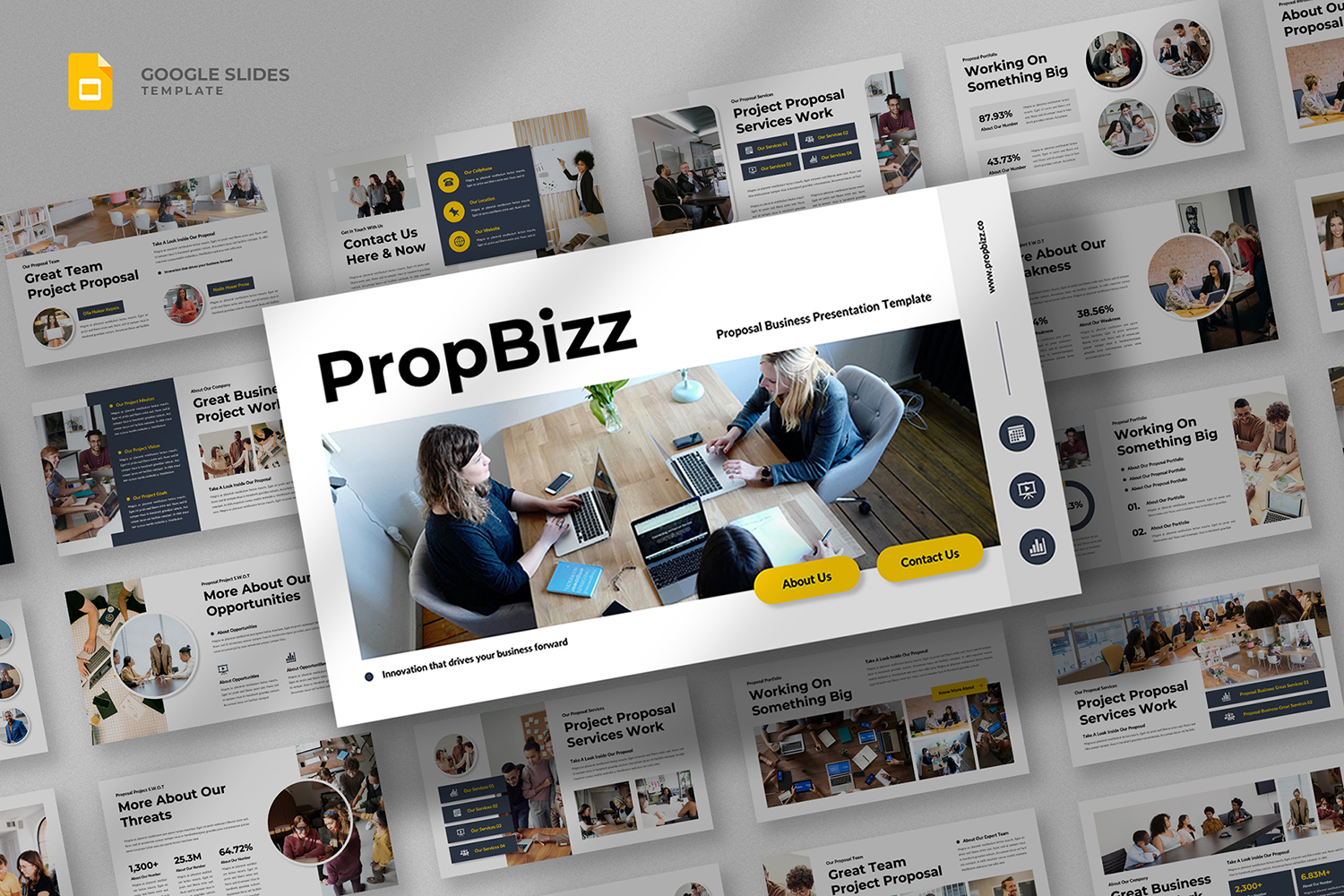 PropBizz - Project Proposal Google Slides Template