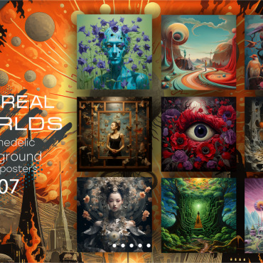 Surreal Posters Illustrations Templates 364680