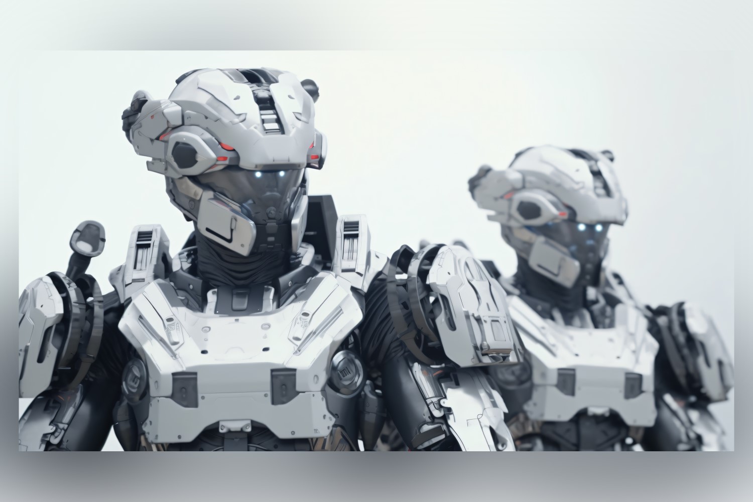 Trio of Steel Warriors Robot Military  65
