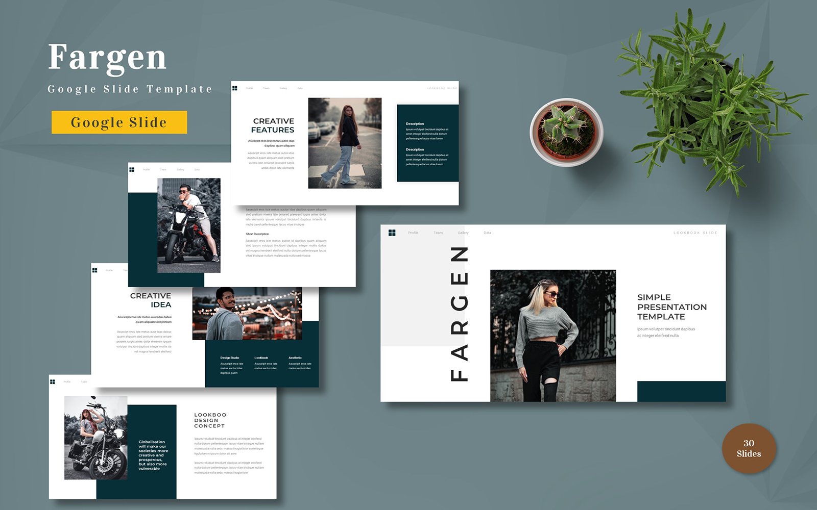 Fargen - Google Slide Template