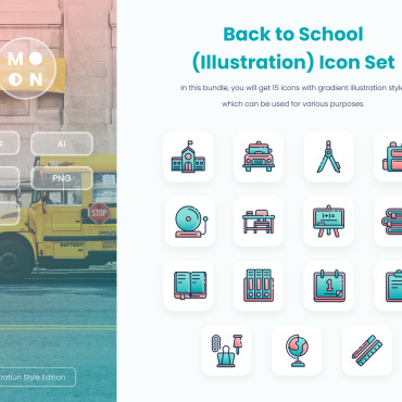 School Learning Icon Sets 364781