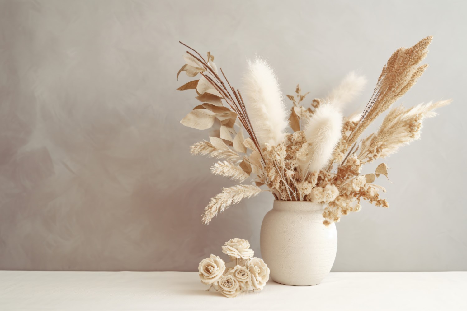 Dried Flowers Still Life White Flora 32