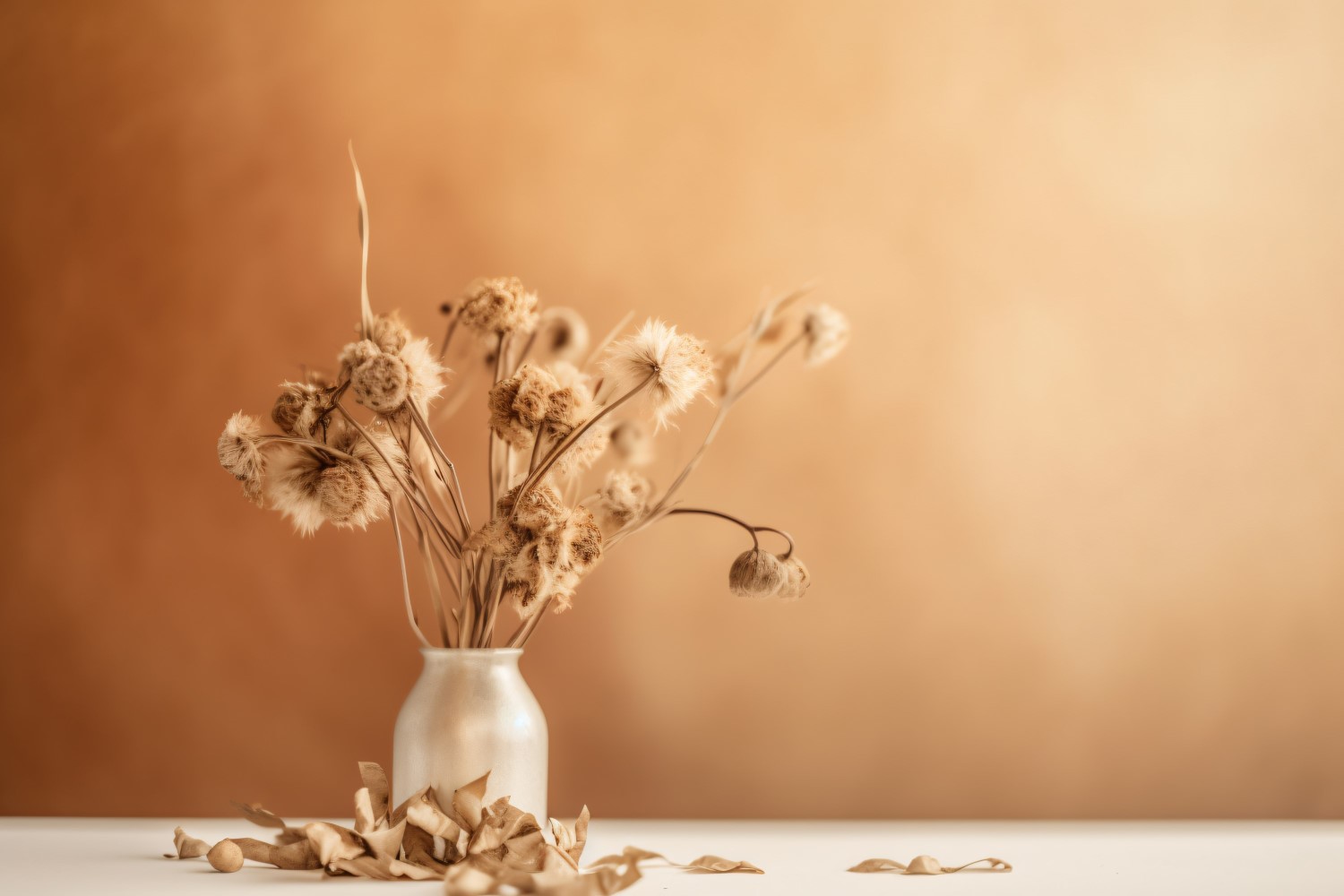 Dried Flowers Still Life White Flora 33