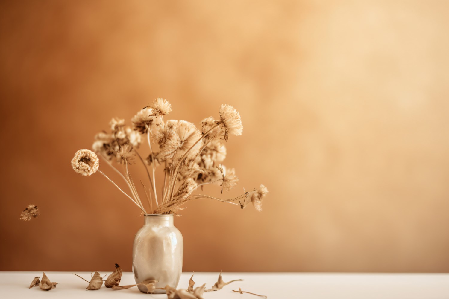 Dried Flowers Still Life White Flora 47