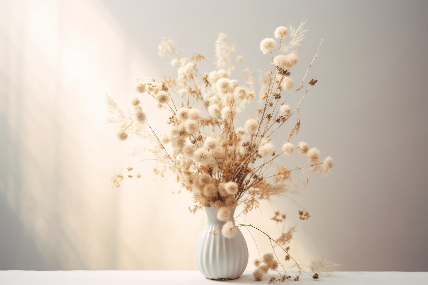 Dried Flowers Still Life White Flora 67