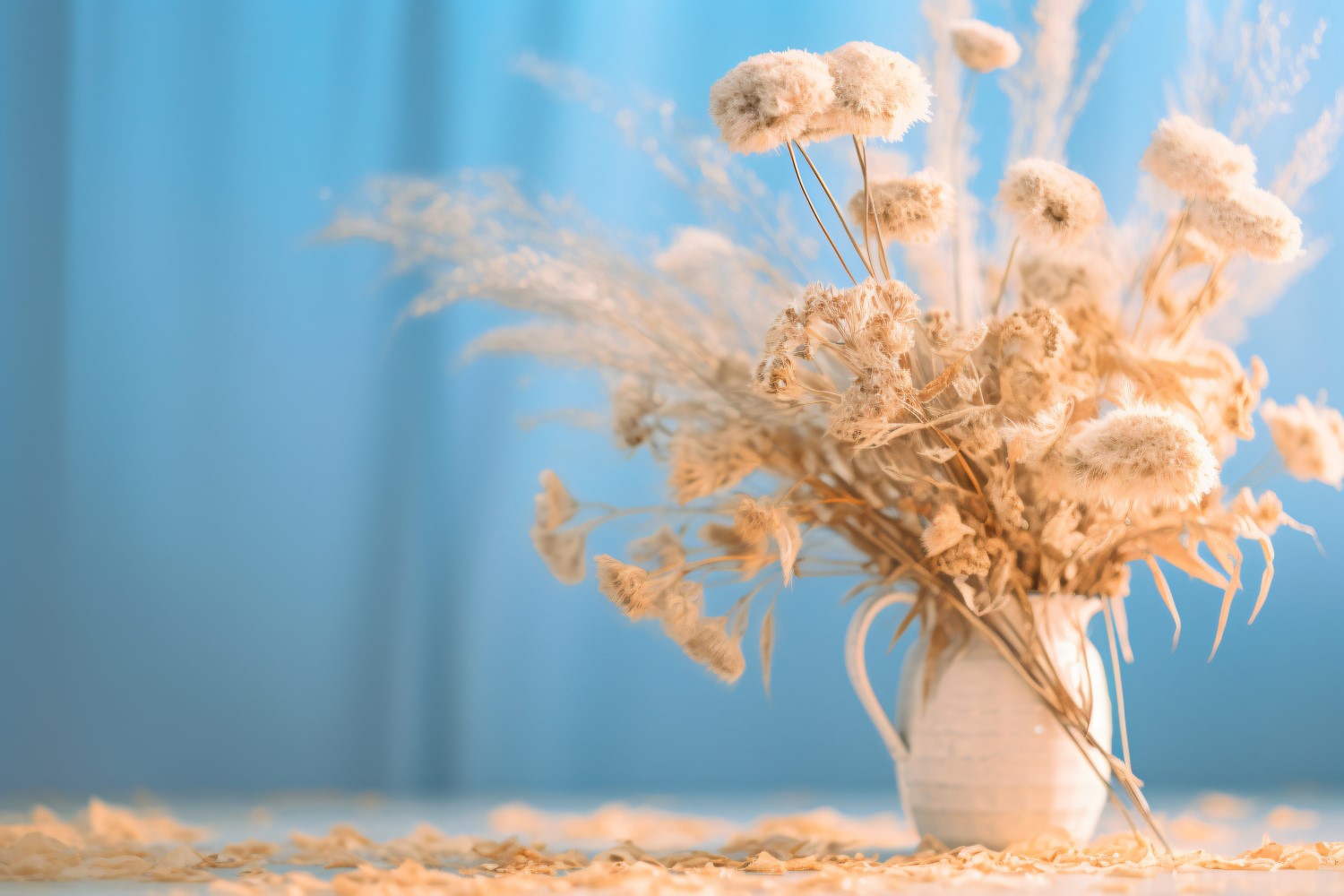 Dried Flowers Still Life White Flora 77