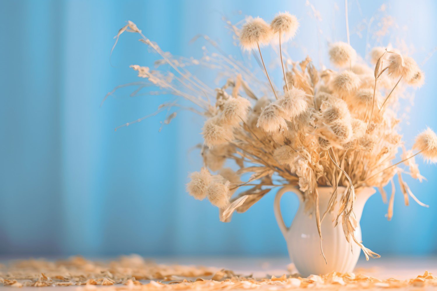 Dried Flowers Still Life White Flora 78