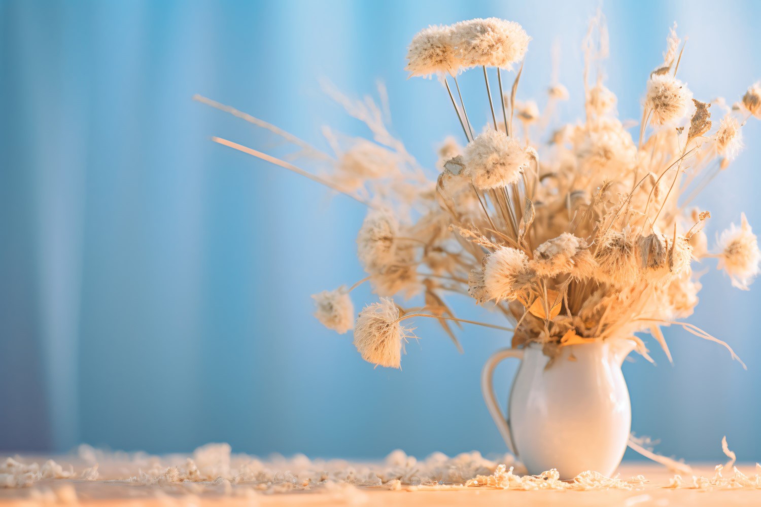 Dried Flowers Still Life White Flora 82