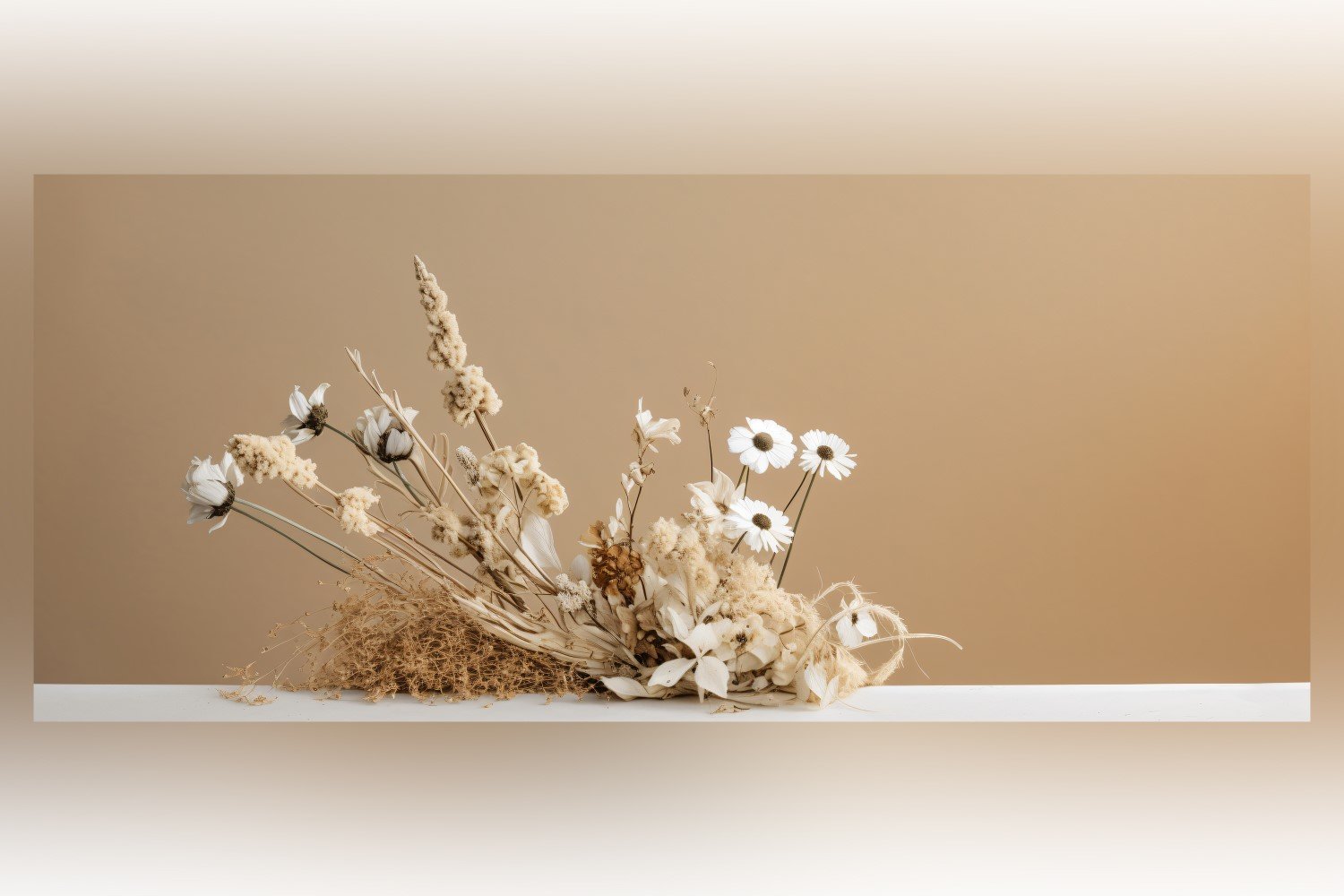 Dried Flowers Still Life White Flora 85