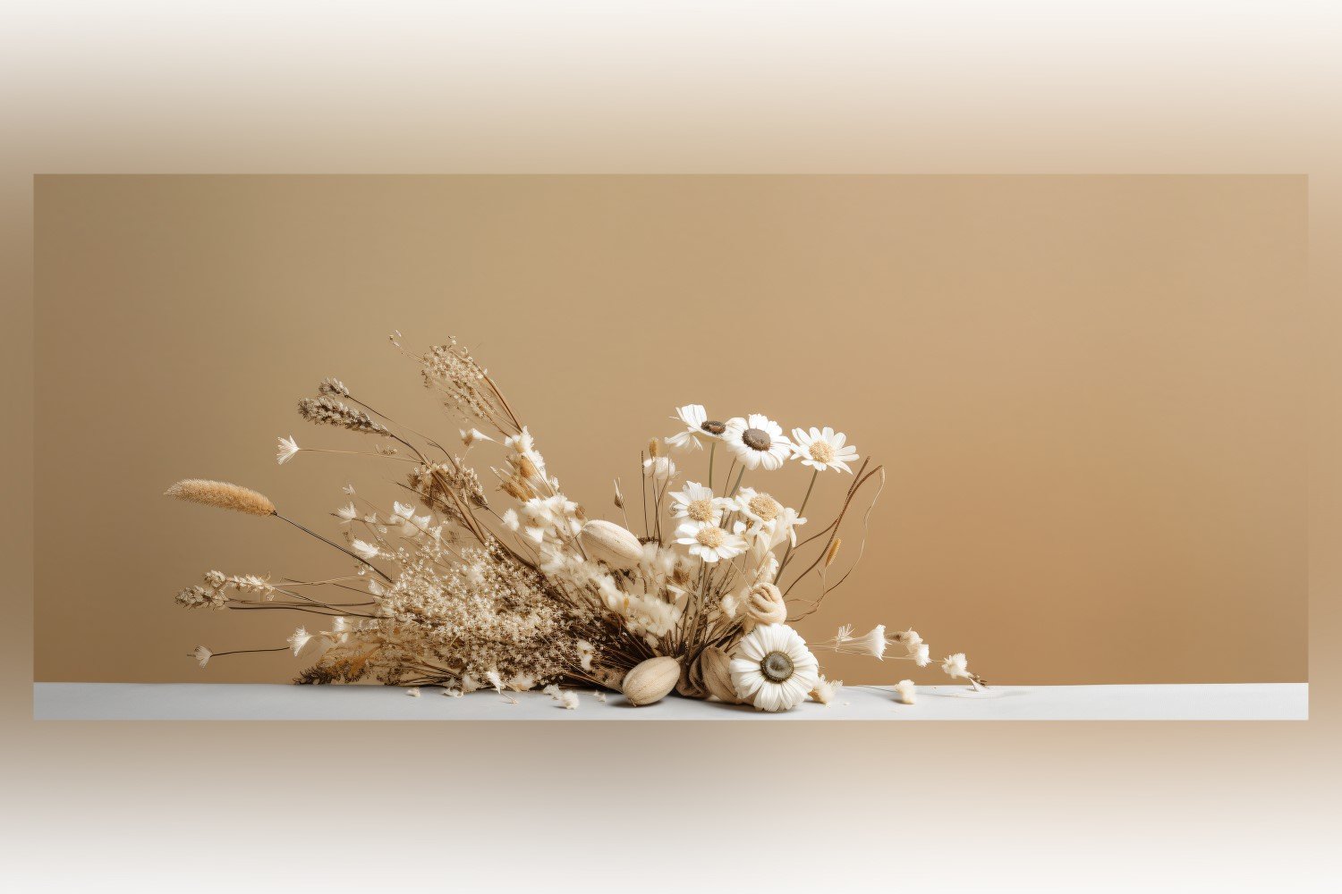 Dried Flowers Still Life White Flora 87