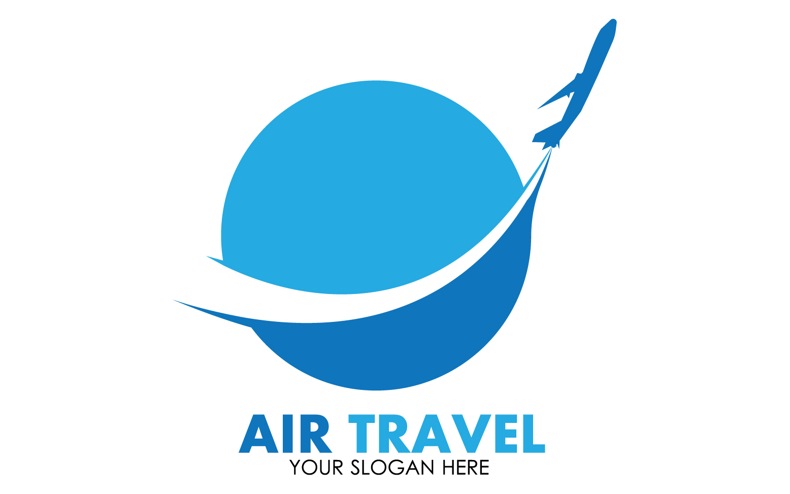 Airplane travel logo template vector v4