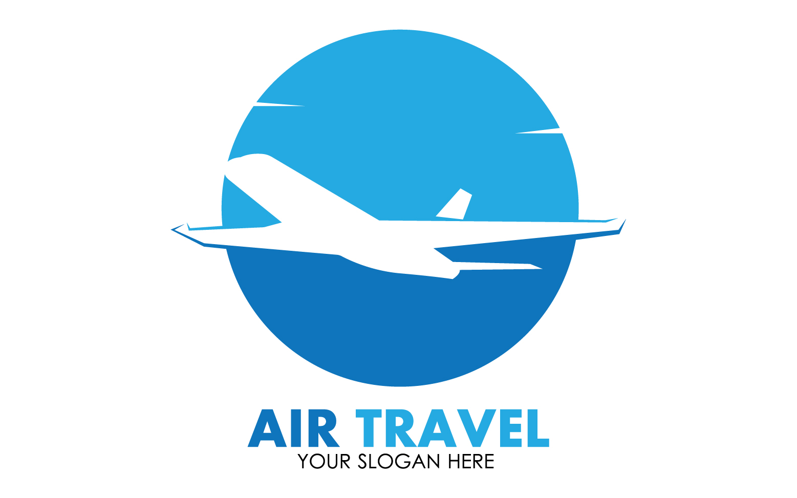 Airplane travel logo template vector v13