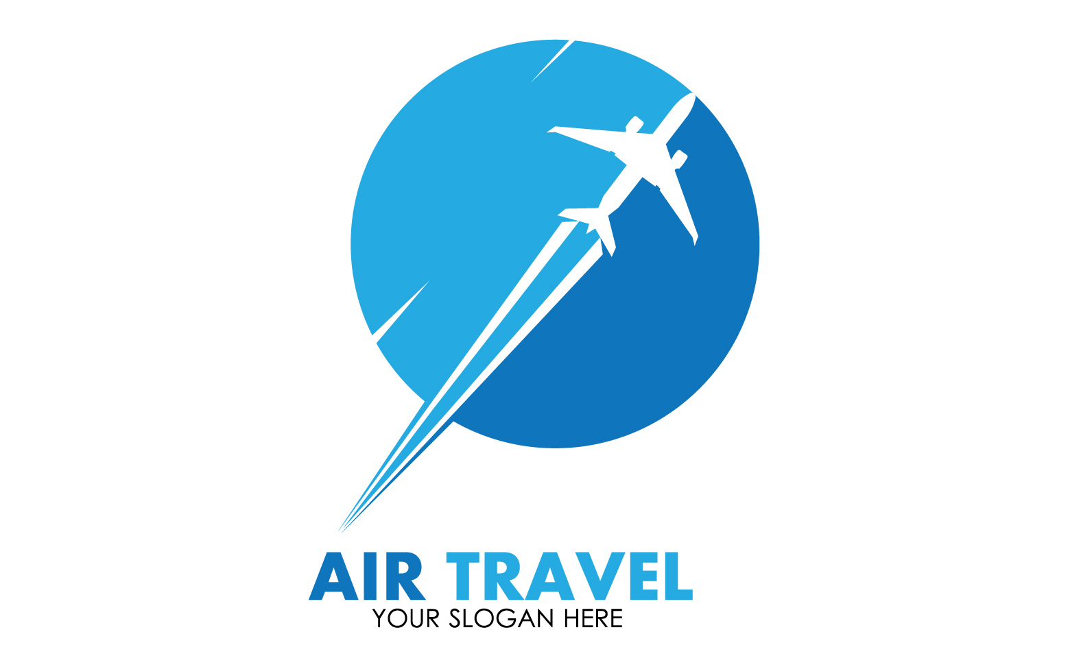 Airplane travel logo template vector v11