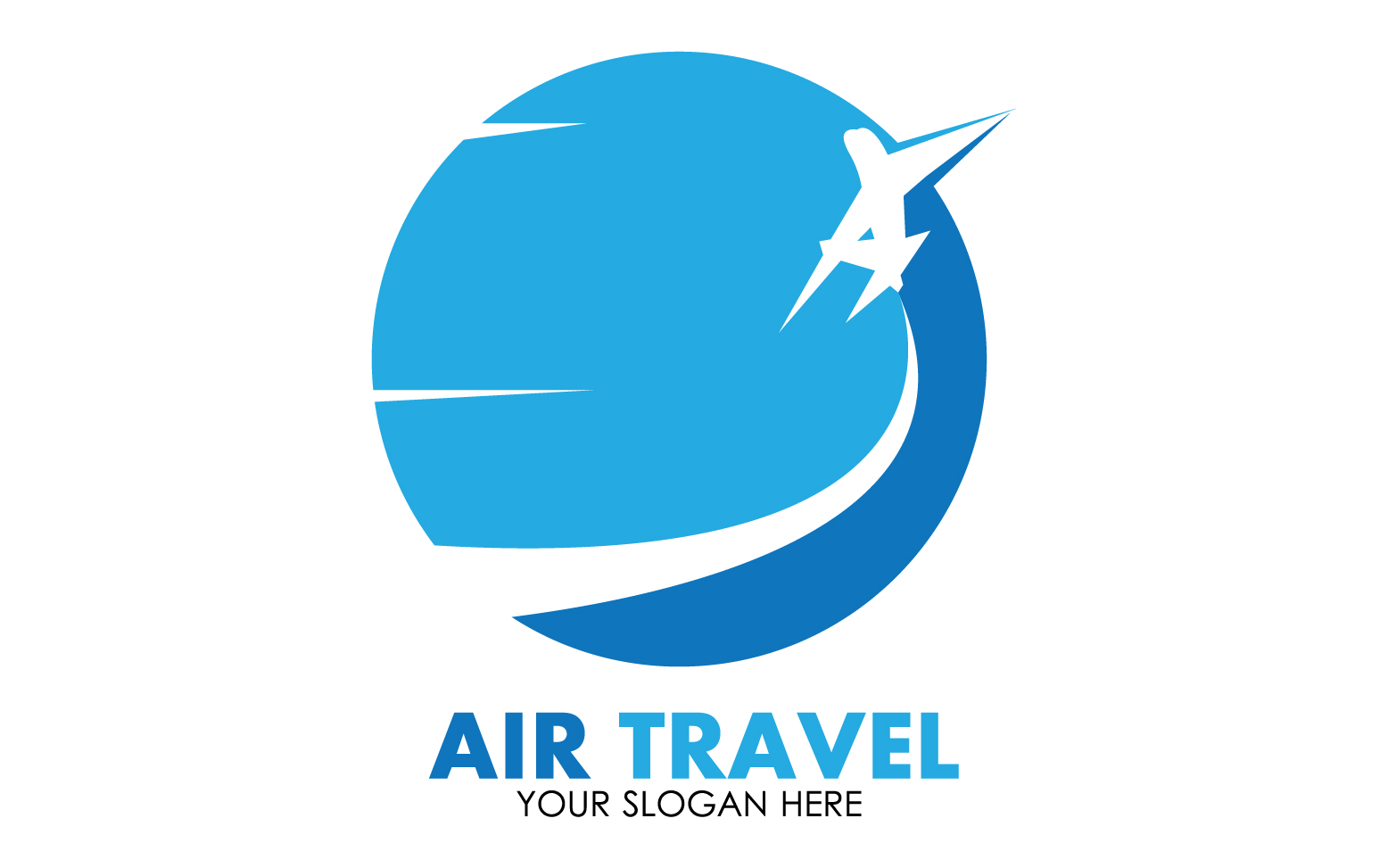 Airplane travel logo template vector v12