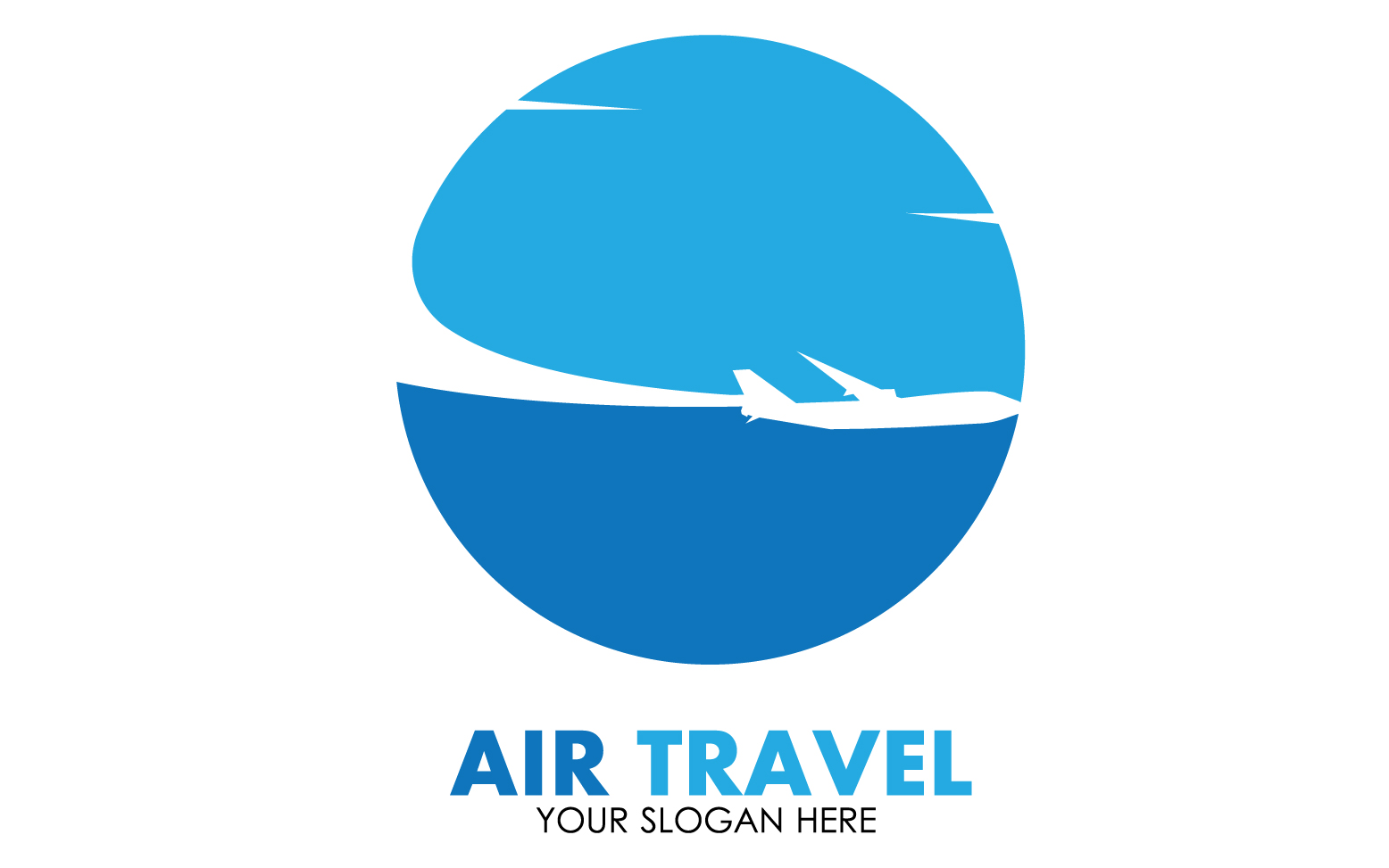 Airplane travel logo template vector v17