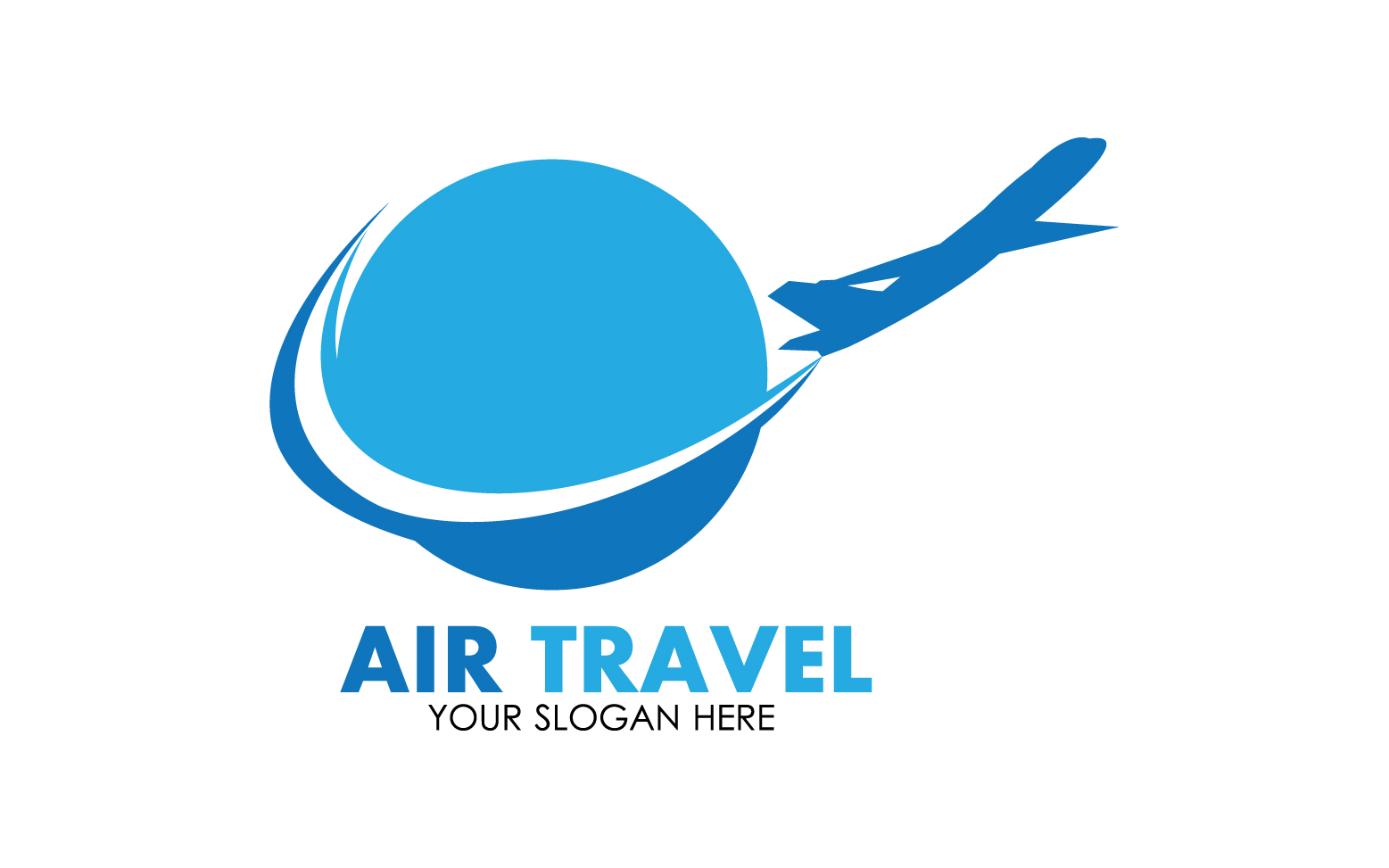 Airplane travel logo template vector v18