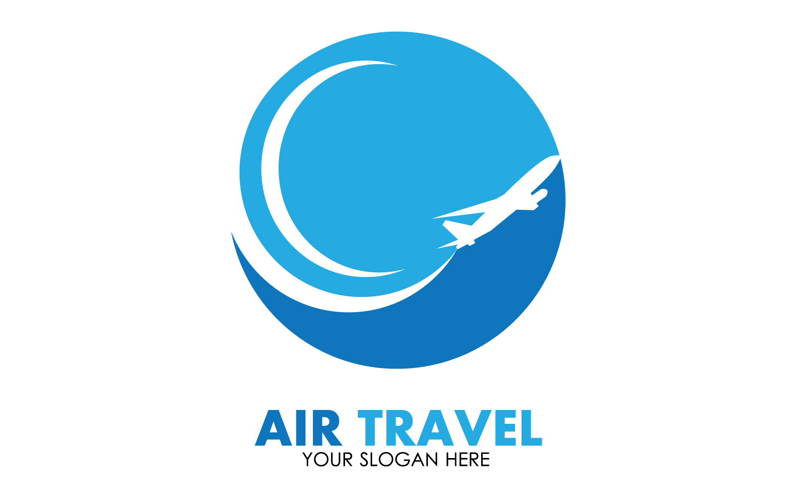 Airplane travel logo template vector v21