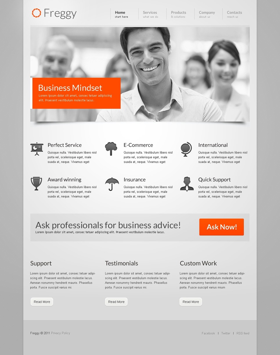 Business Website Template #36574