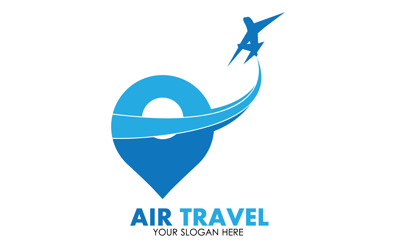 Airplane travel logo template vector v28