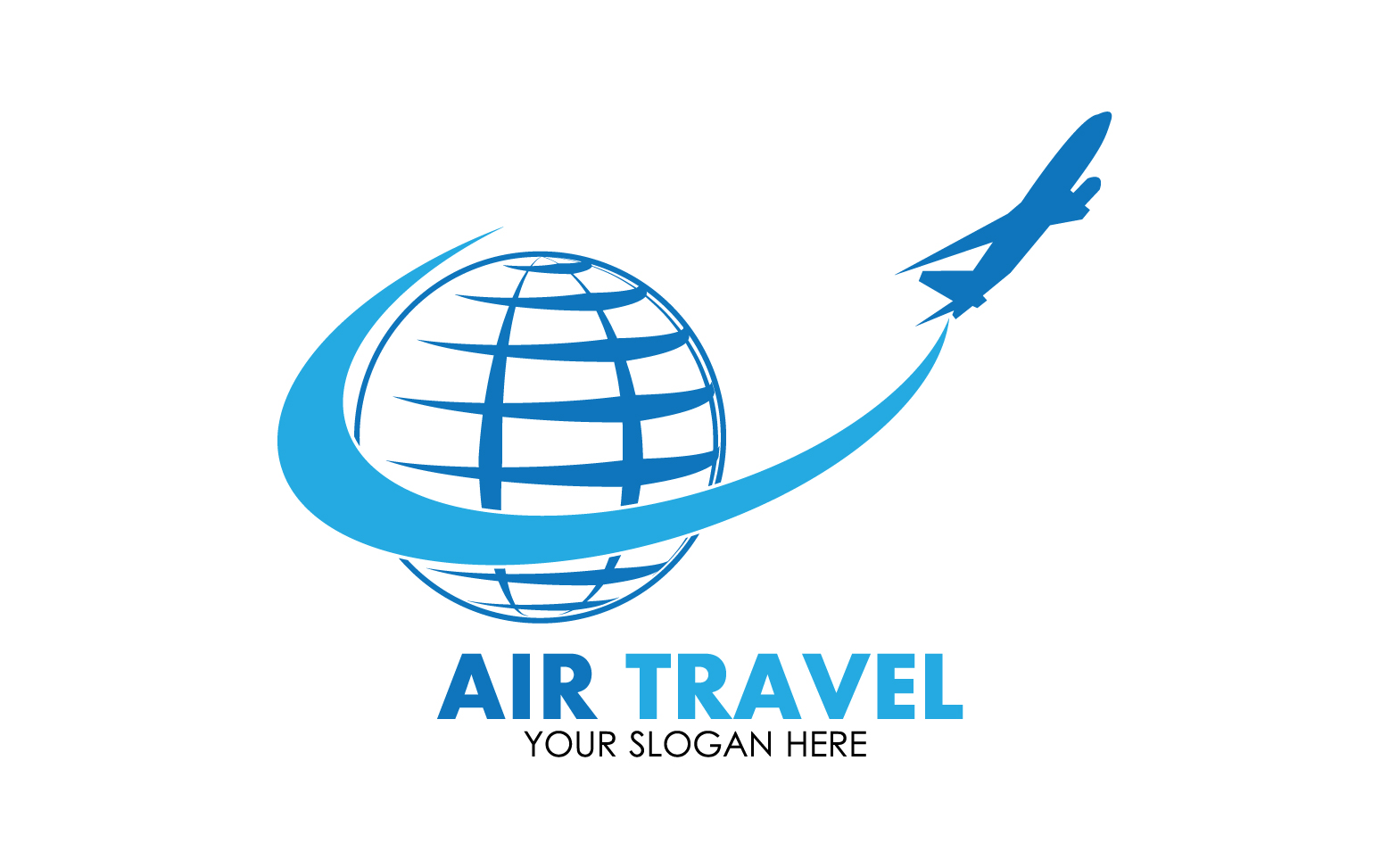 Airplane travel logo template vector v35