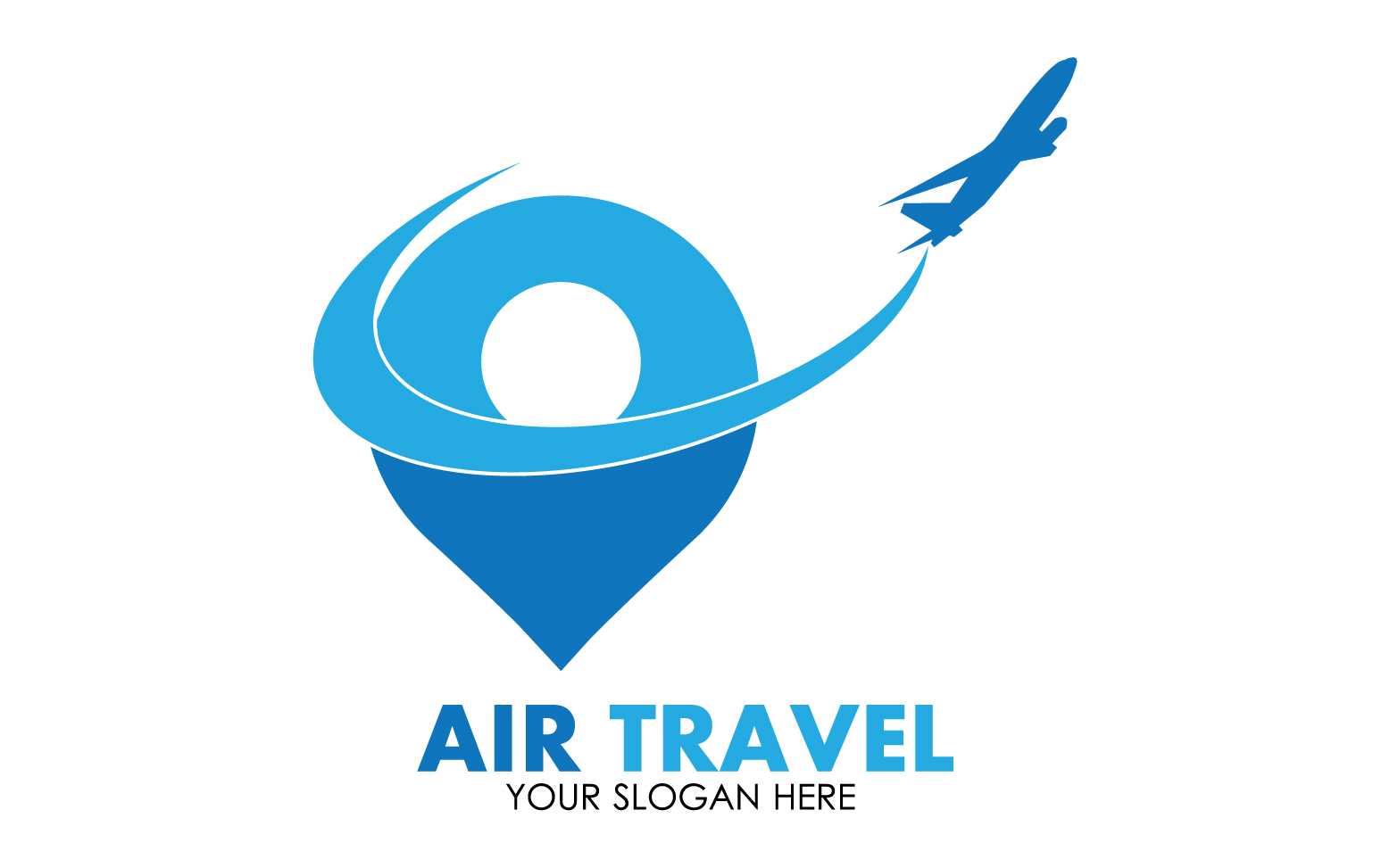 Airplane travel logo template vector v27