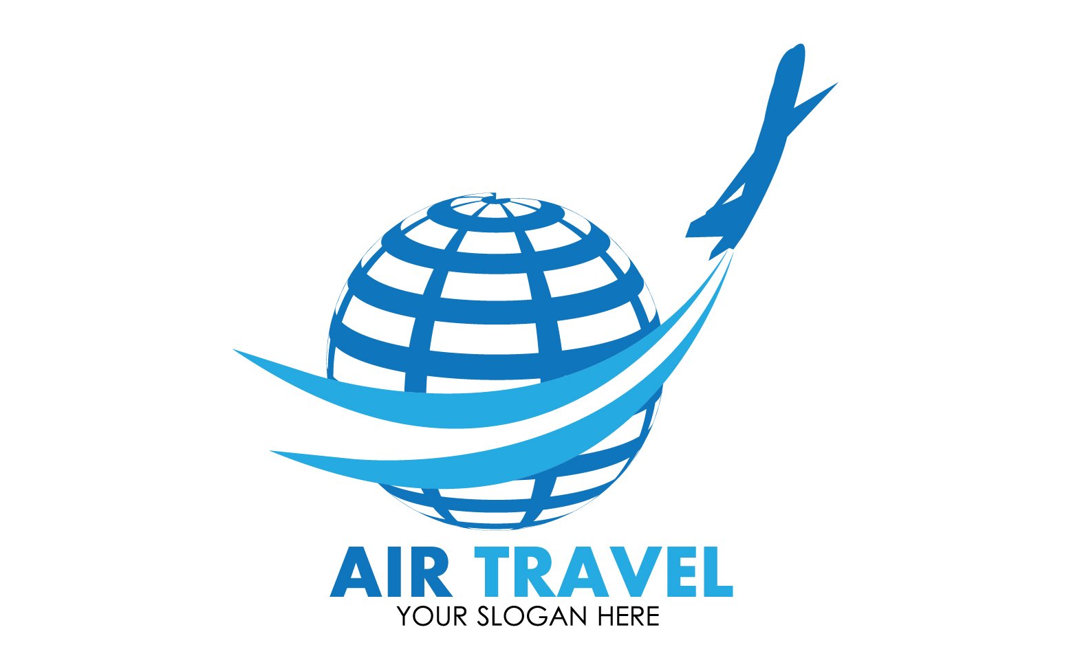 Airplane travel logo template vector v34