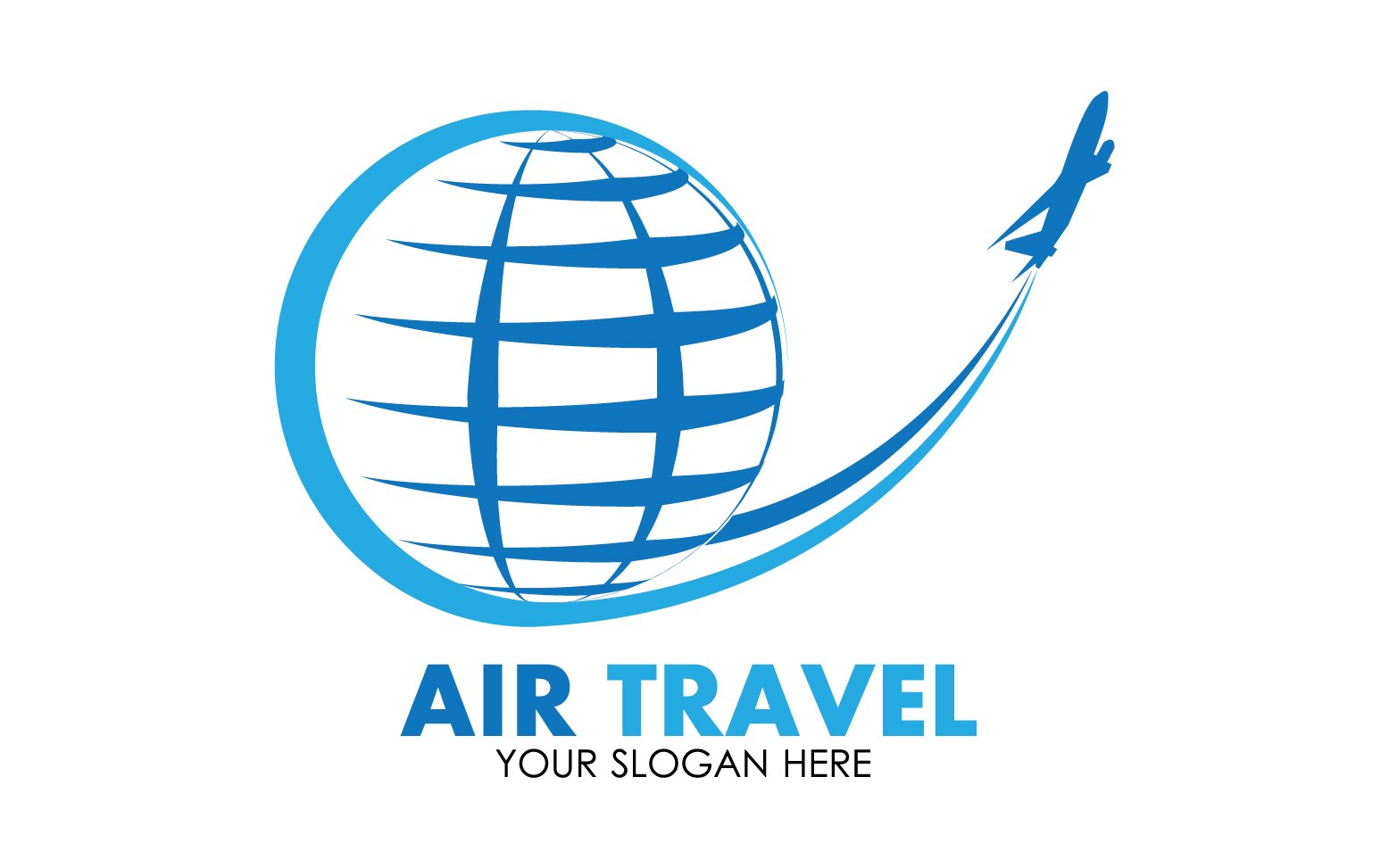 Airplane travel logo template vector v39