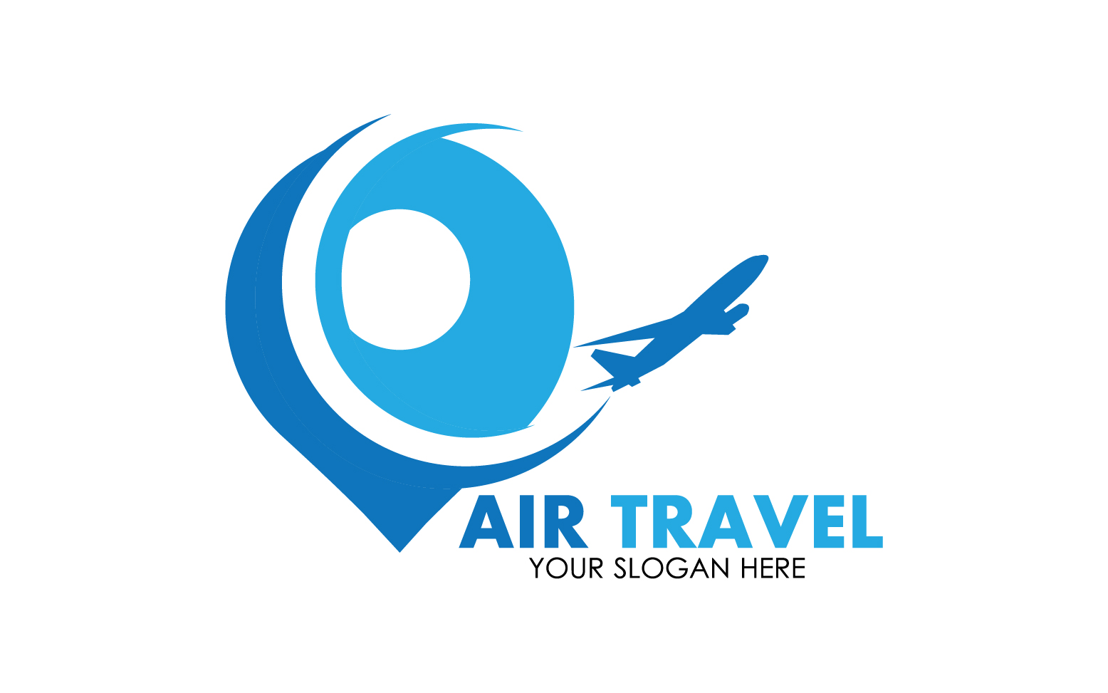 Airplane travel logo template vector v31