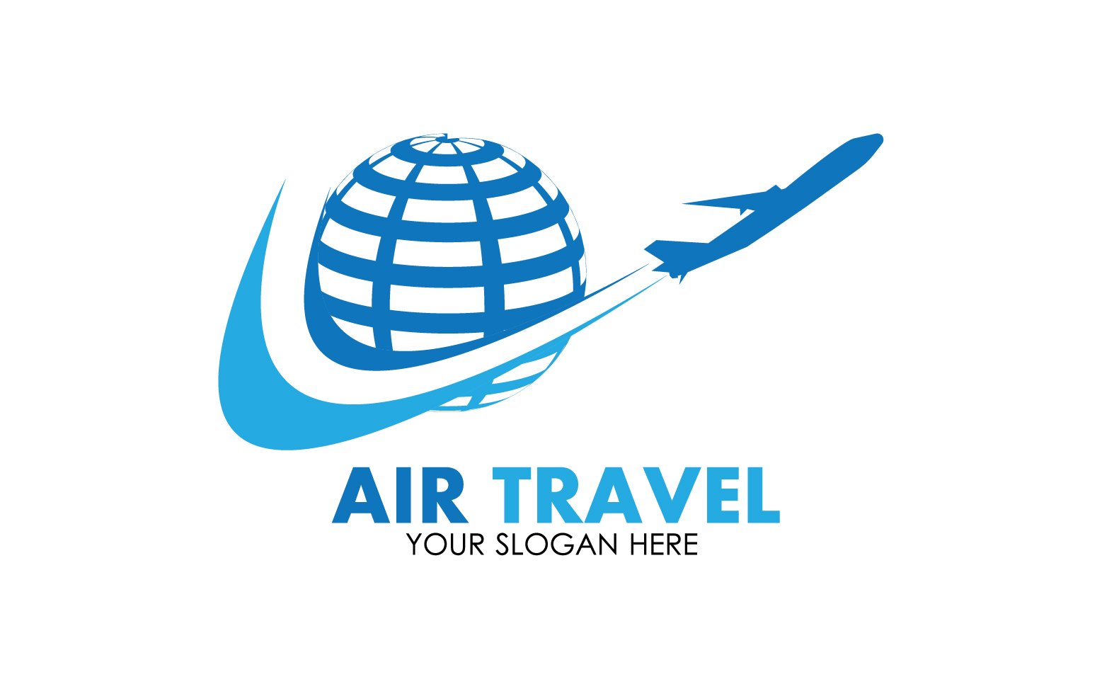 Airplane travel logo template vector v42