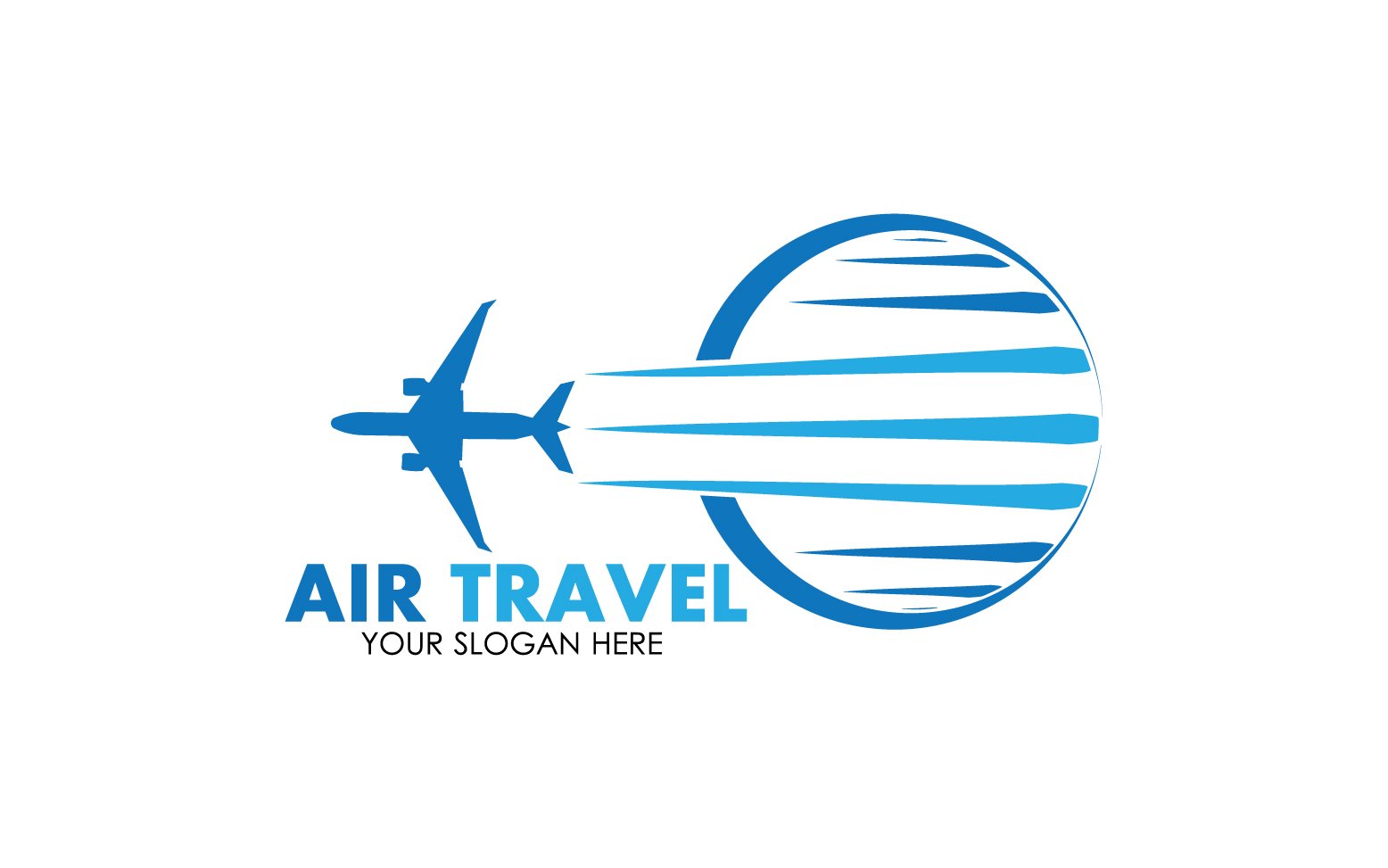 Airplane travel logo template vector v38