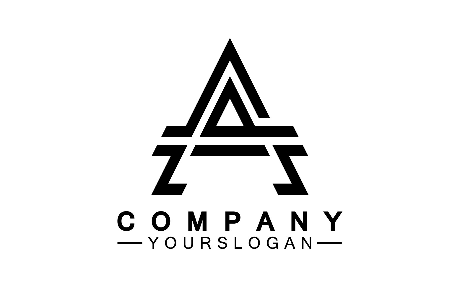 A initial letter template logo v8