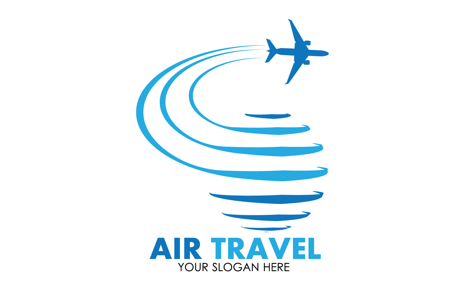 Airplane travel logo template vector v37