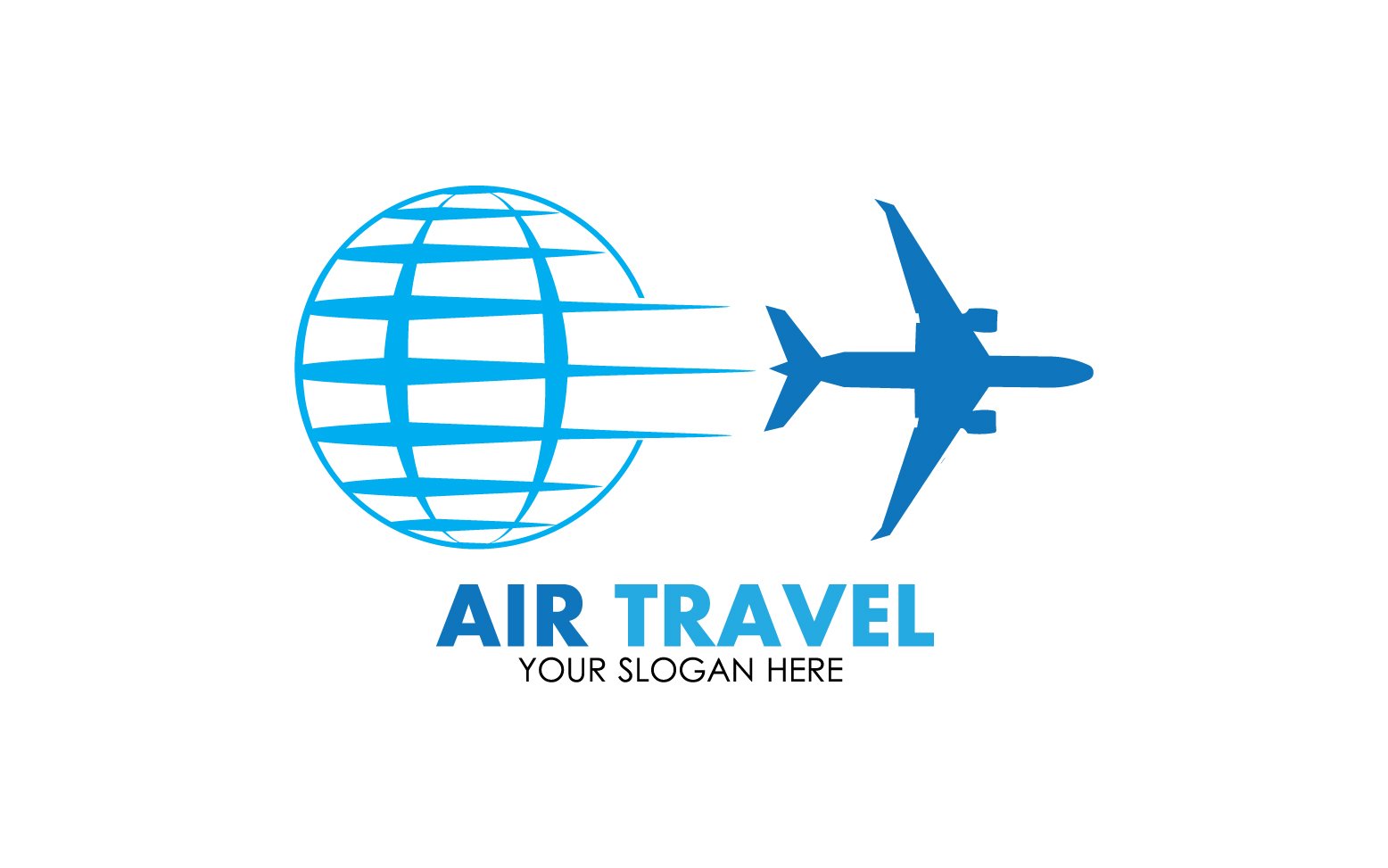 Airplane travel logo template vector v47