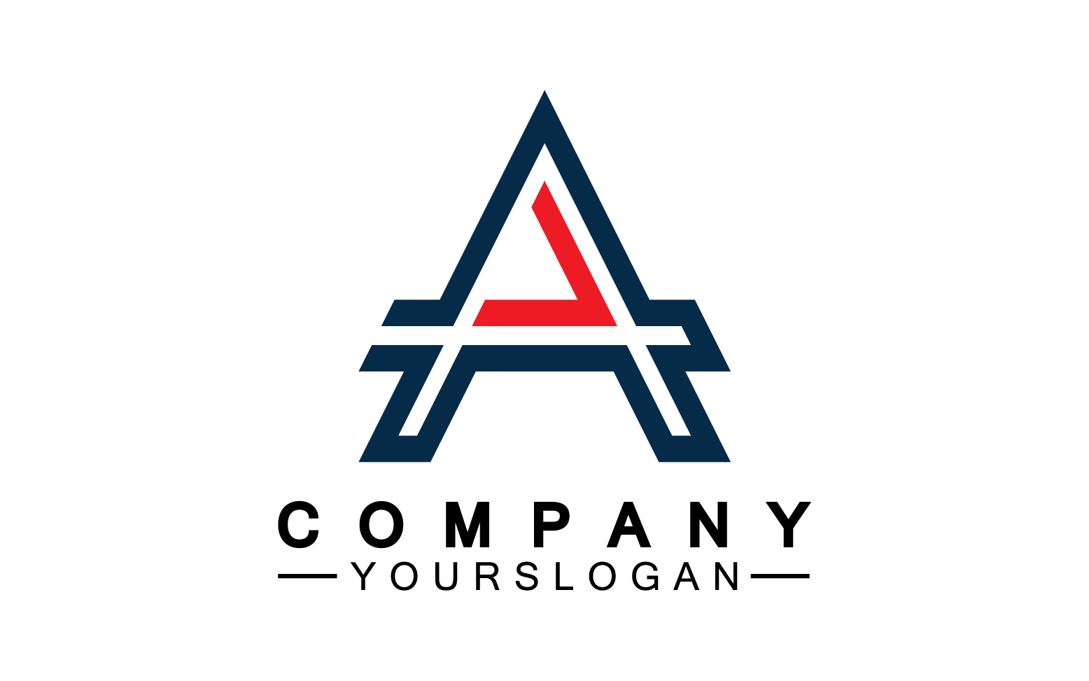 A initial letter template logo v1