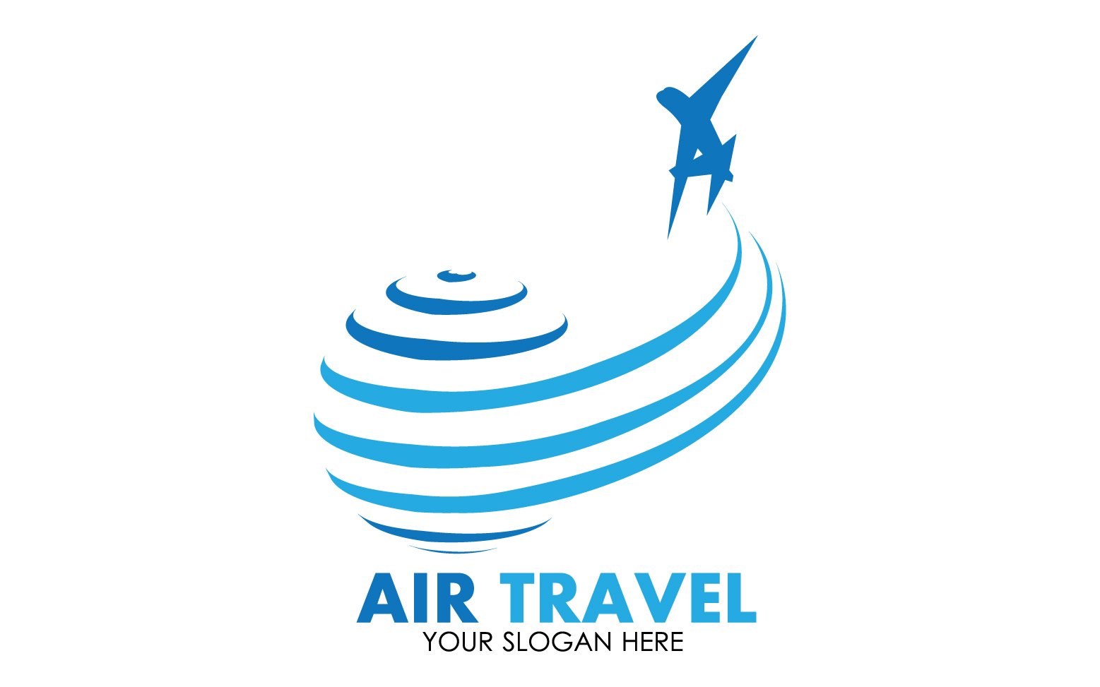 Airplane travel logo template vector v45