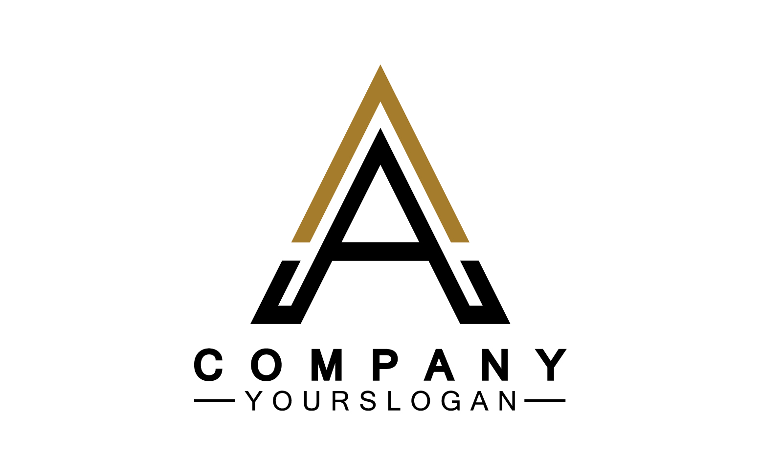 A initial letter template logo v14