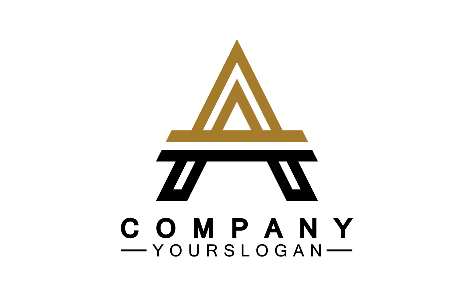 A initial letter template logo v4
