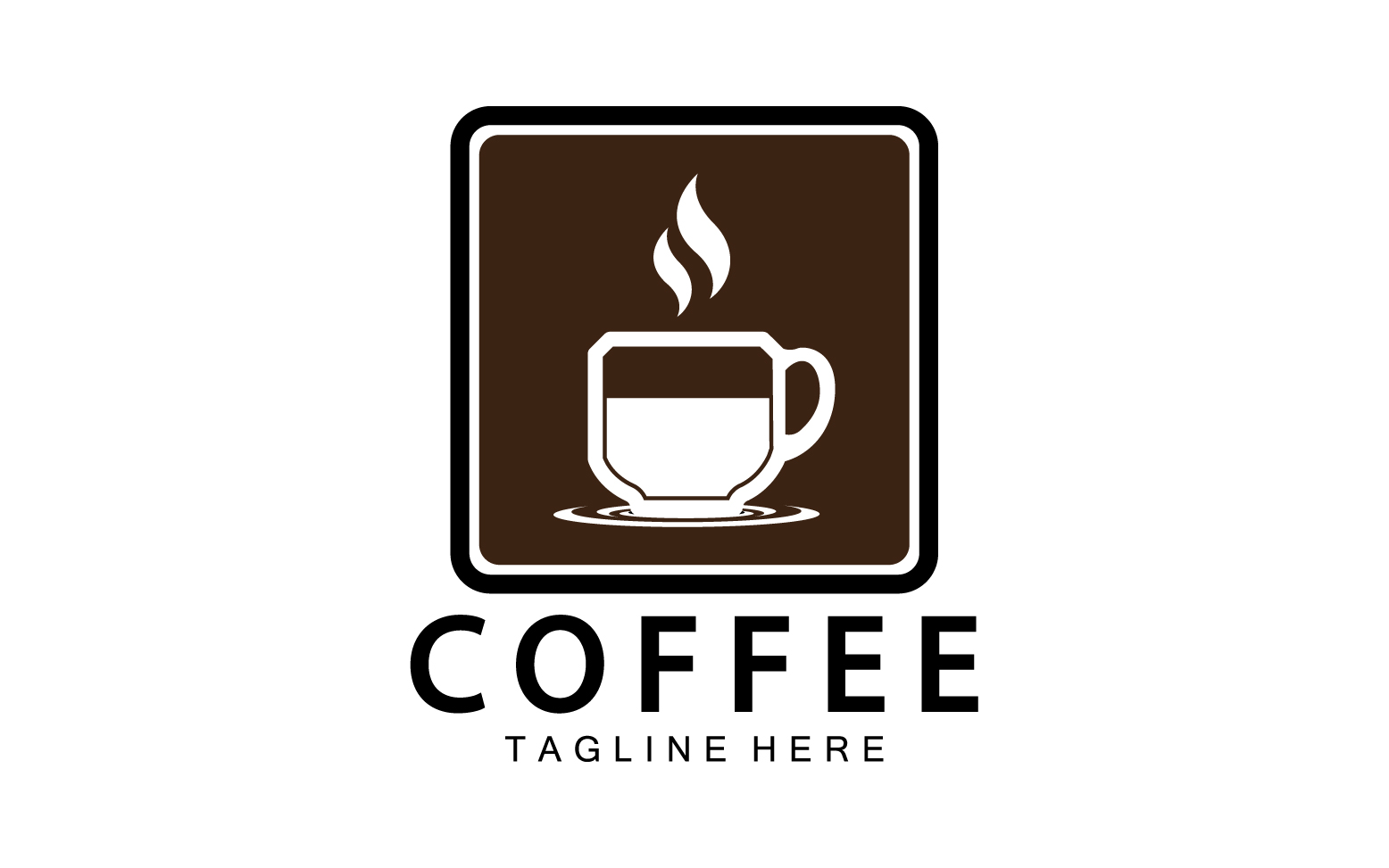 Coffee drink template logo vector v22
