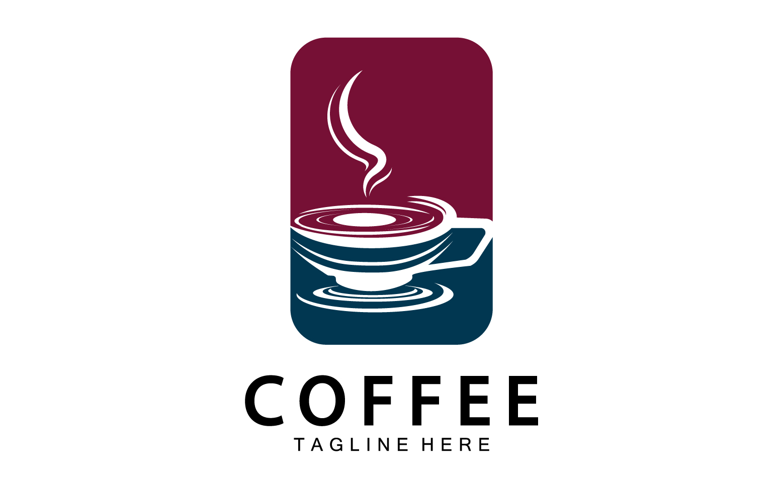 Coffee drink template logo vector v27