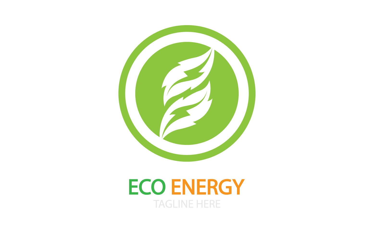 Green eco leaf template vector logo v28