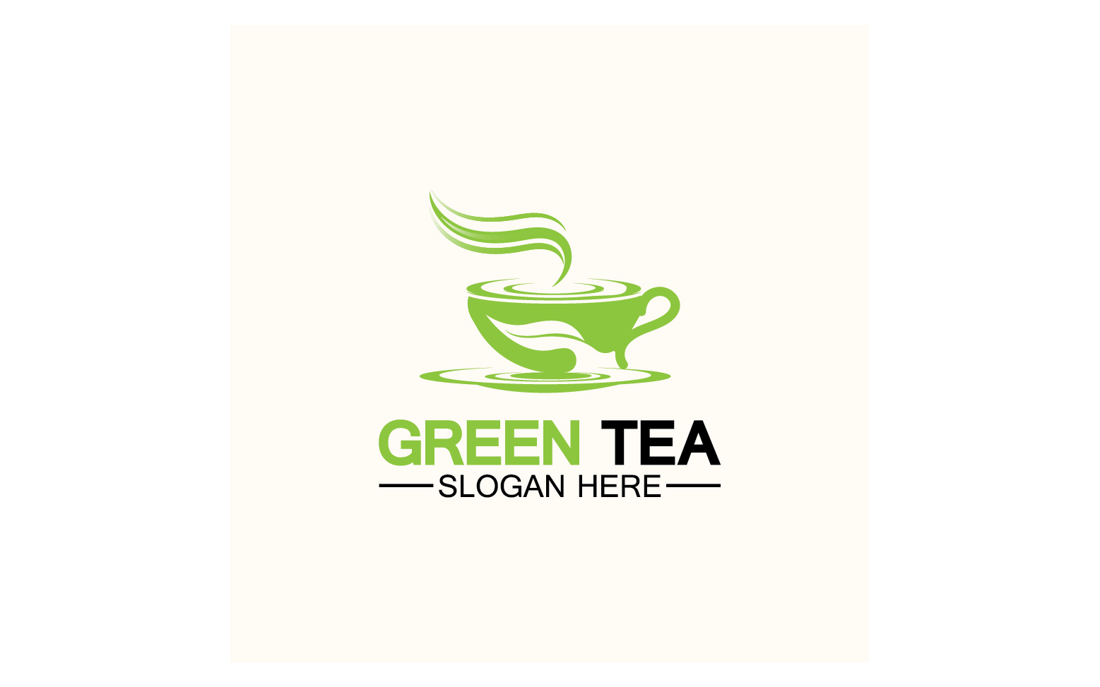 Green tea Health template logo v21