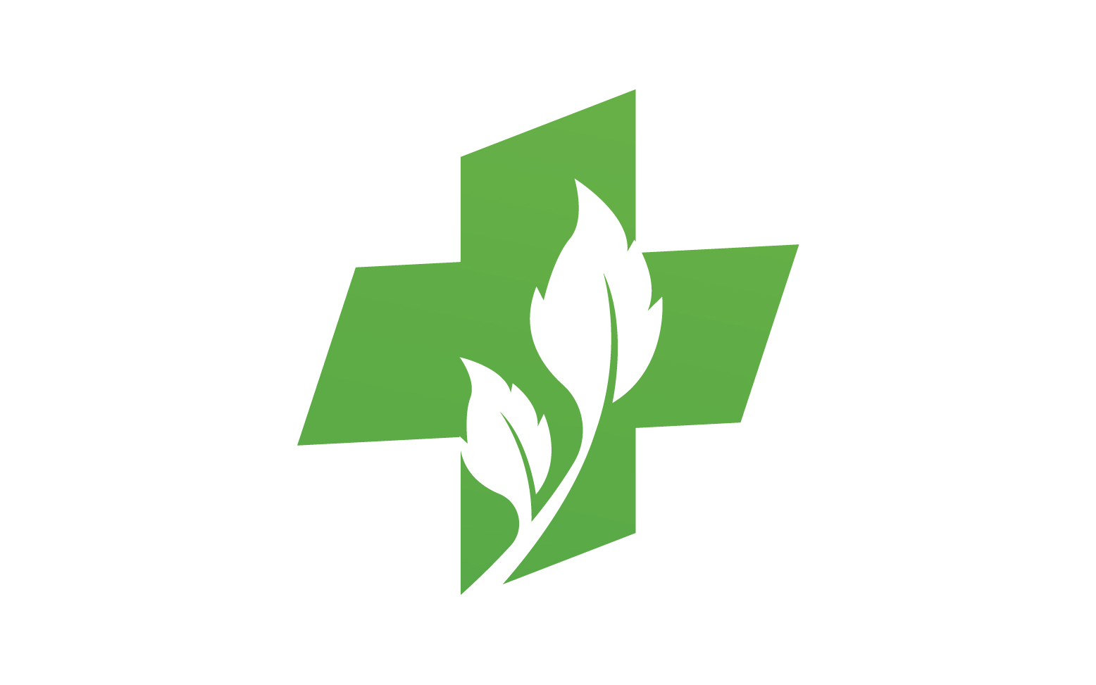 Hospital nature leaf health logo template v9