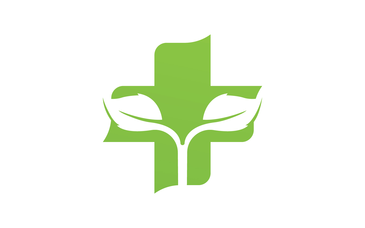 Hospital nature leaf health logo template v7