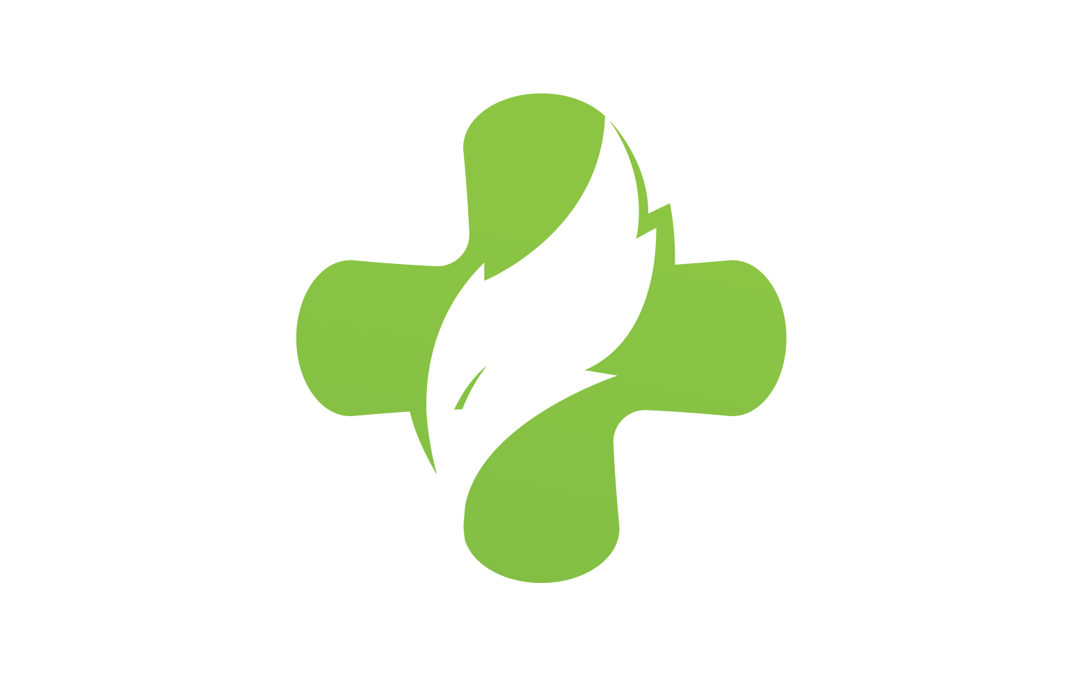 Hospital nature leaf health logo template v8