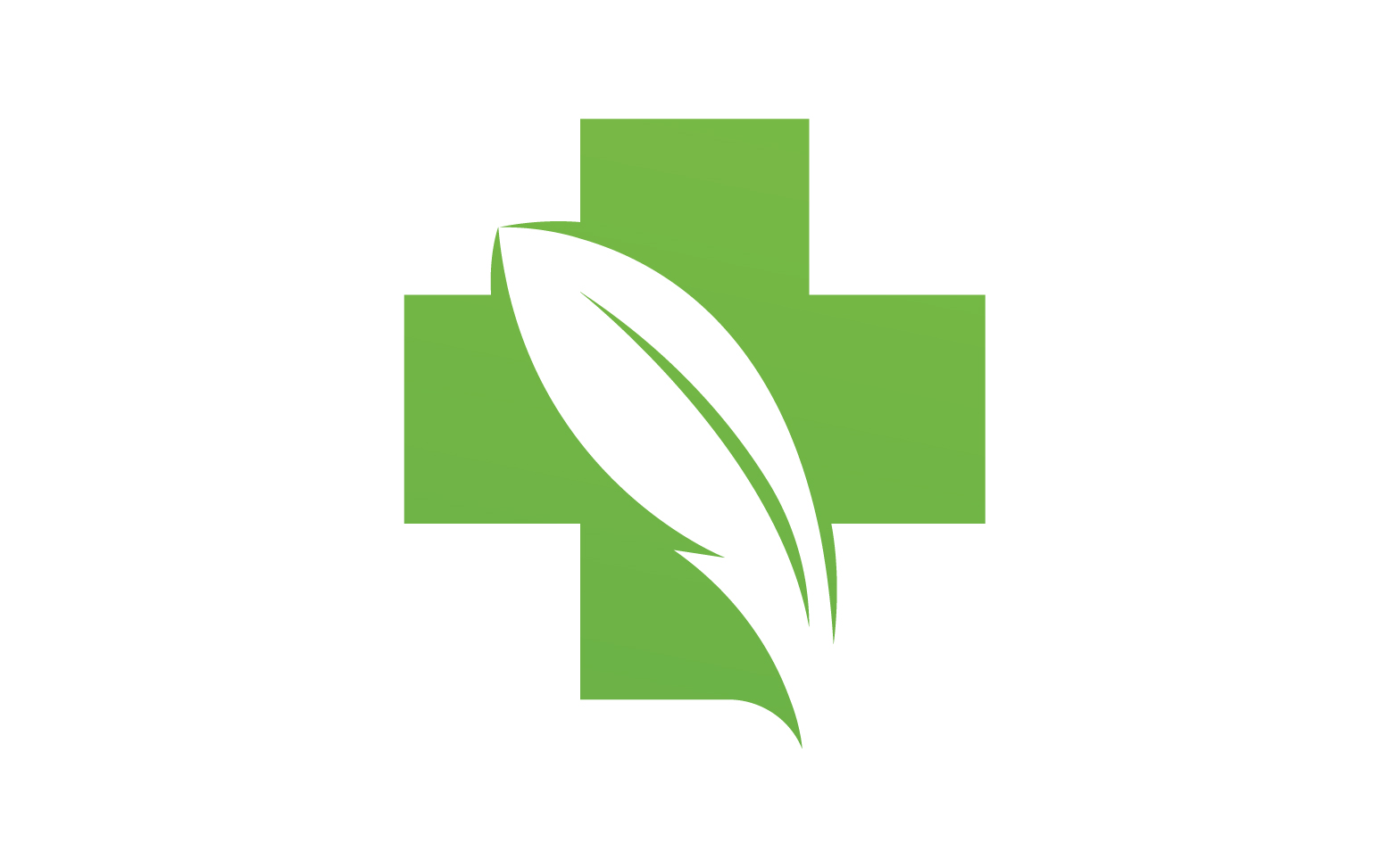 Hospital nature leaf health logo template v1