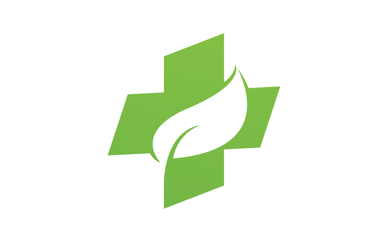 Hospital nature leaf health logo template v4