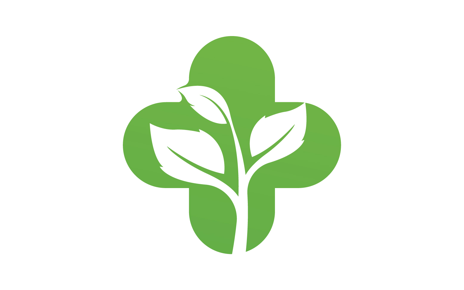 Hospital nature leaf health logo template v12